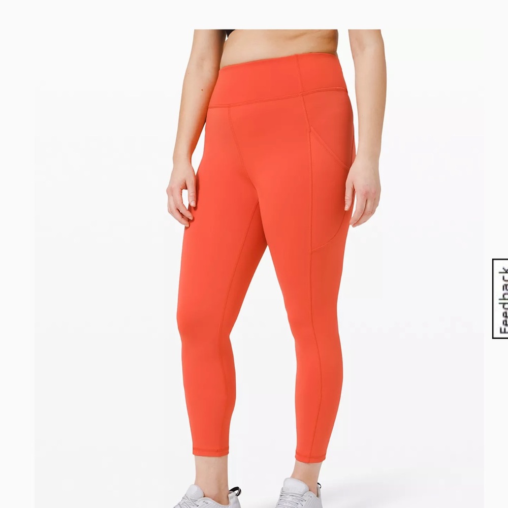 Lululemon Invigorate High-Rise Tight 25” in Brick (Size 10)